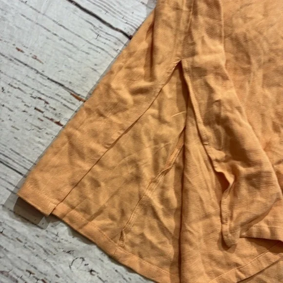 Lulus Tie Front Cutout Orange Midi Dress sz S - Picture 8 of 11